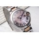 Cartier-Ballon Bleu De Cartier 33mm RG/SS Pink Mop Dial AF NH05