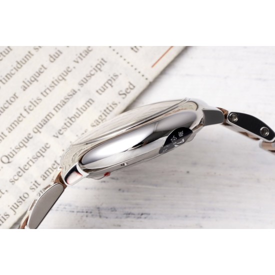 Cartier-Ballon Bleu De Cartier 33mm RG/SS Pink Mop Dial AF NH05