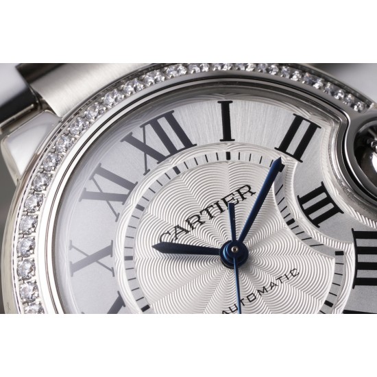 Cartier-Ballon Bleu De Cartier 33mm Dia SS/SS White Dial AF NH05