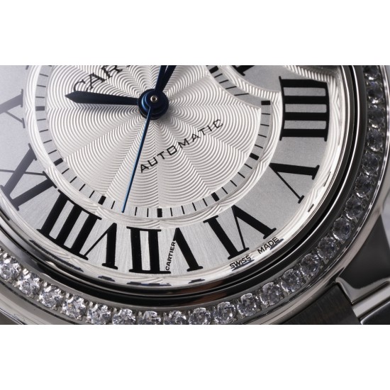 Cartier-Ballon Bleu De Cartier 33mm Dia SS/SS White Dial AF NH05
