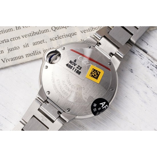 Cartier-Ballon Bleu De Cartier 33mm Dia SS/SS White Dial AF NH05