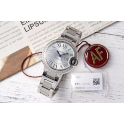 Cartier-Ballon Bleu De Cartier 33mm Dia SS/SS Light Blue Dial AF NH05