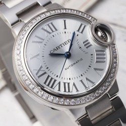 Cartier-Ballon Bleu De Cartier 33mm Dia SS/SS Light Blue Dial AF NH05