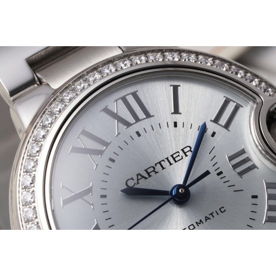 Cartier-Ballon Bleu De Cartier 33mm Dia SS/SS Light Blue Dial AF NH05