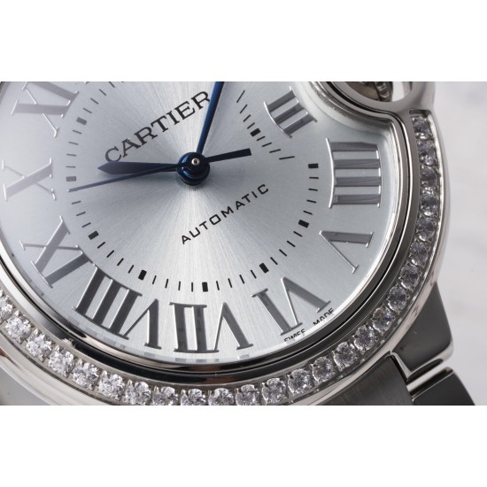 Cartier-Ballon Bleu De Cartier 33mm Dia SS/SS Light Blue Dial AF NH05