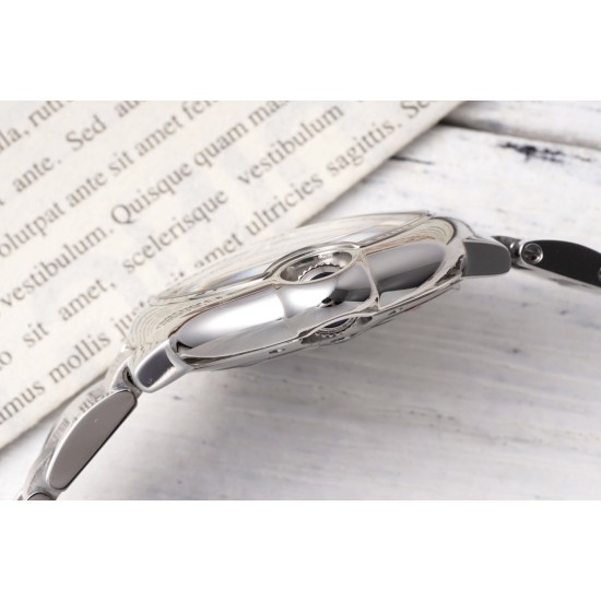 Cartier-Ballon Bleu De Cartier 33mm SS/SS White/Dia AF NH05