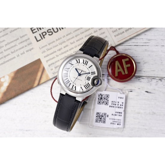 Cartier-Ballon Bleu De Cartier 33mm SS/LE White Dial AF NH05