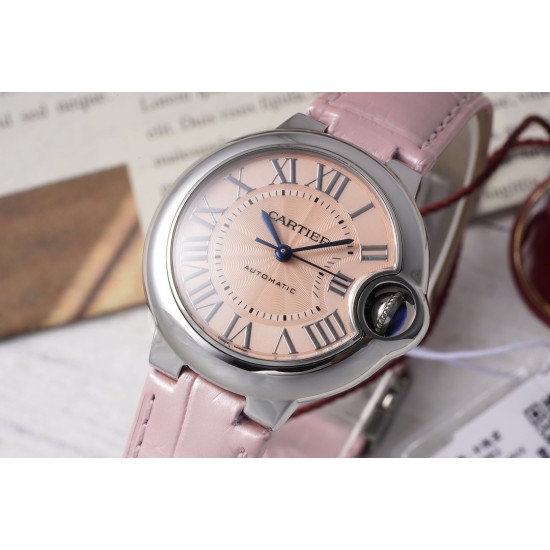 Cartier-Ballon Bleu De Cartier 33mm SS/LE Pink Dial AF NH05