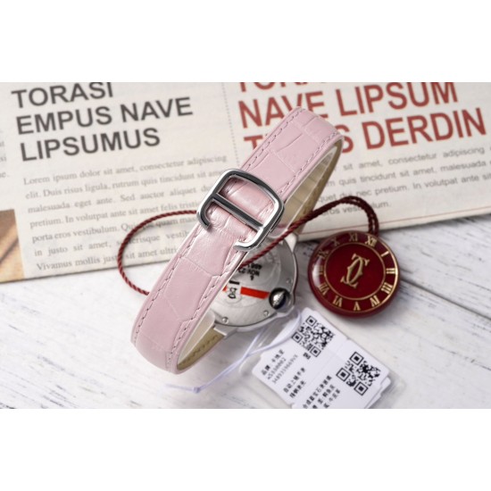 Cartier-Ballon Bleu De Cartier 33mm SS/LE Pink Dial AF NH05