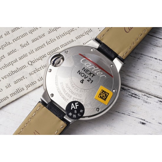 Cartier-Ballon Bleu De Cartier 33mm SS/LE White/Dia AF NH05