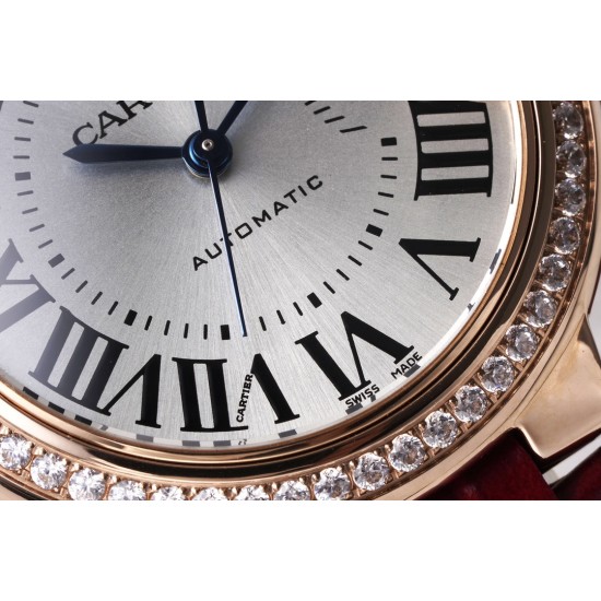Cartier-Ballon Bleu De Cartier 33mm Dia RG/LE White/Rmn AF NH05