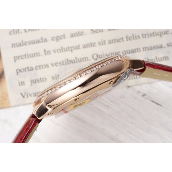 Cartier-Ballon Bleu De Cartier 33mm Dia RG/LE White/Rmn AF NH05