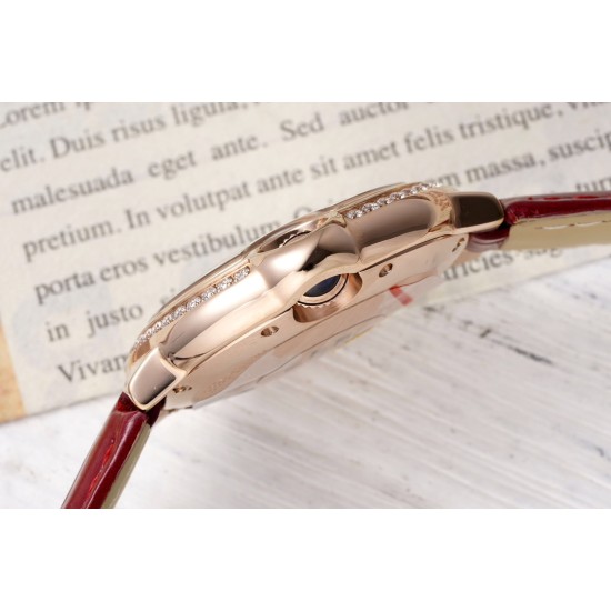 Cartier-Ballon Bleu De Cartier 33mm Dia RG/LE White/Rmn AF NH05