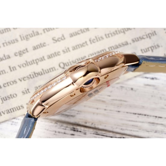 Cartier-Ballon Bleu De Cartier 33mm Dia RG/LE Gold/Rmn AF NH05