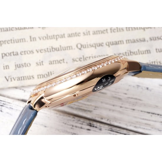 Cartier-Ballon Bleu De Cartier 33mm Dia RG/LE Gold/Rmn AF NH05