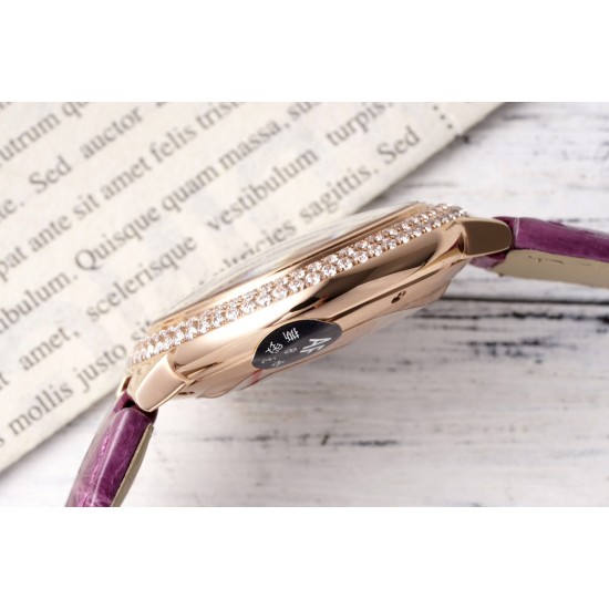 Cartier-Ballon Bleu De Cartier 33mm Dia RG/LE White Textured Dial AF NH05