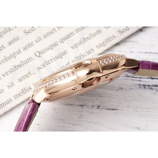 Cartier-Ballon Bleu De Cartier 33mm Dia RG/LE White Textured Dial AF NH05