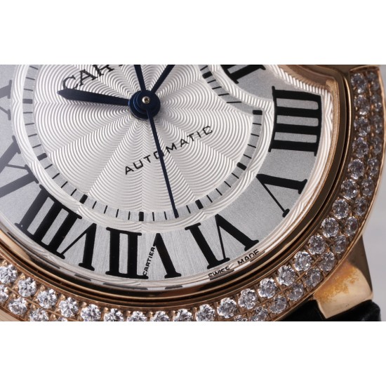 Cartier-Ballon Bleu De Cartier 33mm Dia RG/LE White/Rmn AF NH05
