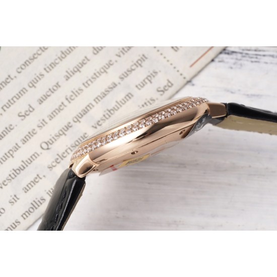 Cartier-Ballon Bleu De Cartier 33mm Dia RG/LE White/Rmn AF NH05