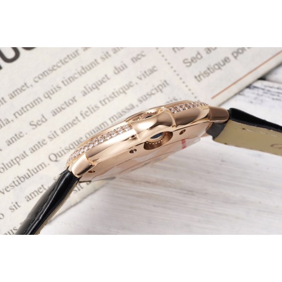 Cartier-Ballon Bleu De Cartier 33mm Dia RG/LE White/Rmn AF NH05