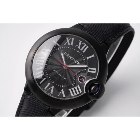 Cartier-Ballon Bleu De Cartier 42mm DLC/LE Black Dial AF A2824