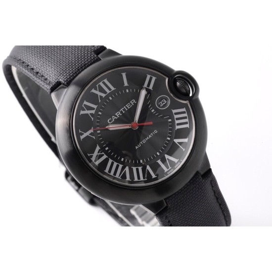 Cartier-Ballon Bleu De Cartier 42mm DLC/LE Black Dial AF A2824
