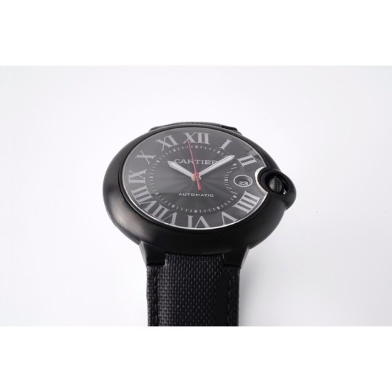 Cartier-Ballon Bleu De Cartier 42mm DLC/LE Black Dial AF A2824