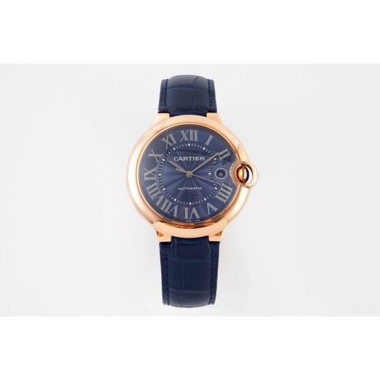 Cartier-Ballon Bleu De Cartier 42mm RG/LE Blue Dial AF A2824