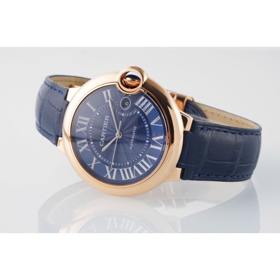 Cartier-Ballon Bleu De Cartier 42mm RG/LE Blue Dial AF A2824