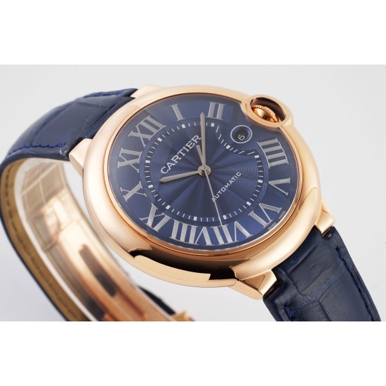 Cartier-Ballon Bleu De Cartier 42mm RG/LE Blue Dial AF A2824