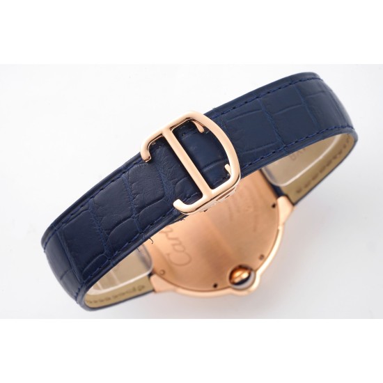 Cartier-Ballon Bleu De Cartier 42mm RG/LE Blue Dial AF A2824