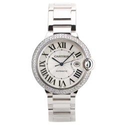 Cartier-Ballon Bleu De Cartier 42mm Dia SS/SS White Dial AF A2824