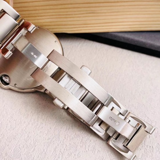 Cartier-Ballon Bleu De Cartier 42mm Dia SS/SS White Dial AF A2824