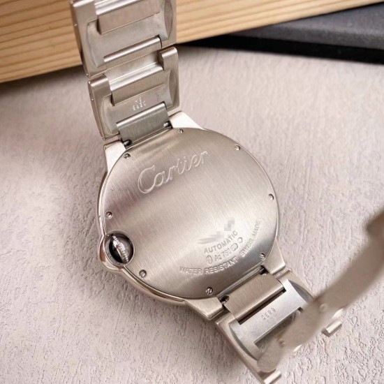 Cartier-Ballon Bleu De Cartier 42mm Dia SS/SS White Dial AF A2824