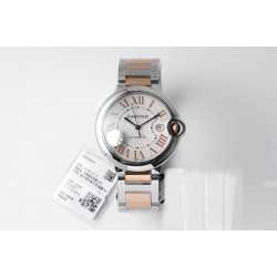 Cartier-Ballon Bleu De Cartier 42mm RG/SS White Dial AF A2824