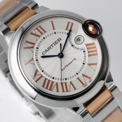 Cartier-Ballon Bleu De Cartier 42mm RG/SS White Dial AF A2824