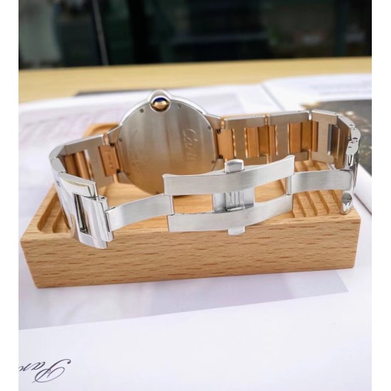 Cartier-Ballon Bleu De Cartier 42mm RG/SS White Dial AF A2824