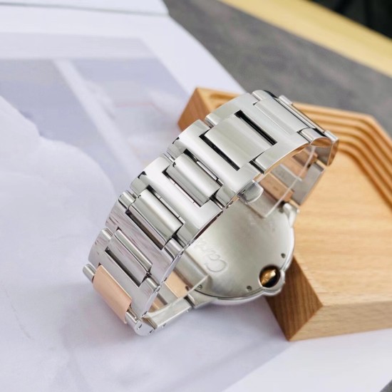 Cartier-Ballon Bleu De Cartier 42mm RG/SS White Dial AF A2824