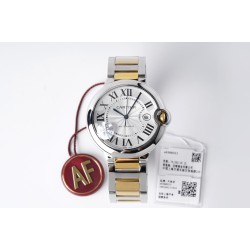 Cartier-Ballon Bleu De Cartier 42mm YG/SS White Dial AF A2824