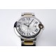 Cartier-Ballon Bleu De Cartier 42mm YG/SS White Dial AF A2824