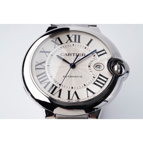 Cartier-Ballon Bleu De Cartier 42mm SS/SS White Dial AF A2824