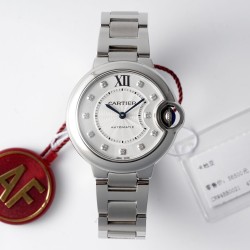 Cartier-Ballon Bleu De Cartier 33mm SS/SS White/Dia AF NH05