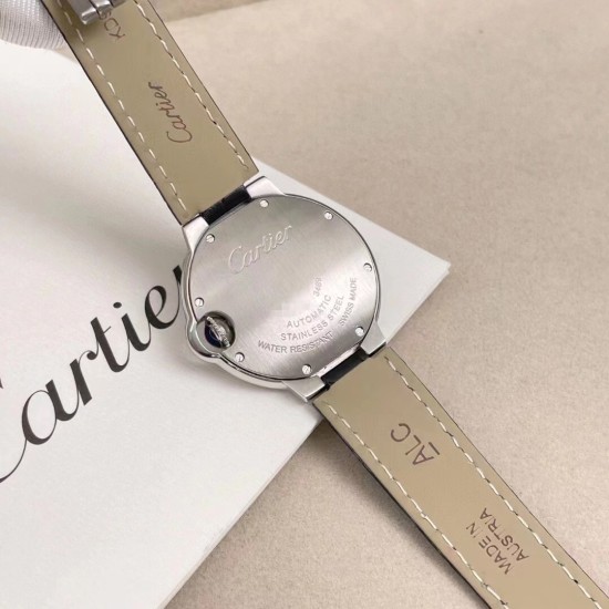 Cartier-Ballon Bleu De Cartier 33mm SS/LE White/Dia AF NH05