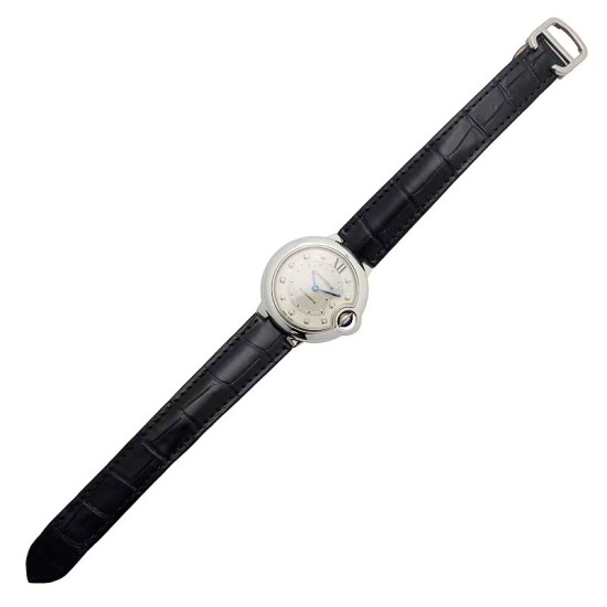 Cartier-Ballon Bleu De Cartier 33mm SS/LE White/Dia AF NH05