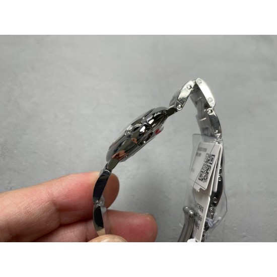 Cartier-Ballon Bleu Ladies 28mm SS/SS White Dial V6F Qtz