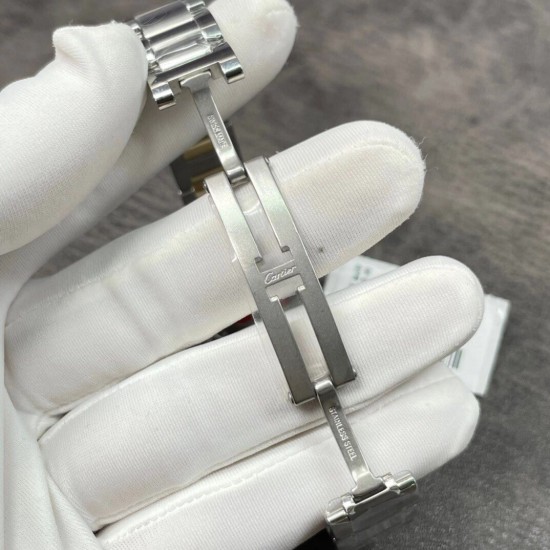 Cartier-Ballon Bleu De Cartier 28mm YG/SS White Dial V6F Quartz