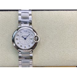 Cartier – Balon Bleu De Cartier V6F White 28mm Ladies Swiss Quartz