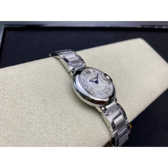 Cartier – Balon Bleu De Cartier V6F White 28mm Ladies Swiss Quartz