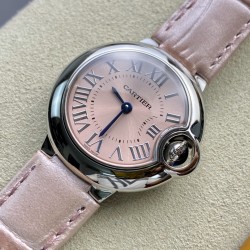 Cartier-Ballon Bleu Ladies 28mm SS/LE Pink Dial V6F Qtz