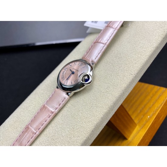 Cartier-Ballon Bleu Ladies 28mm SS/LE Pink Dial V6F Qtz